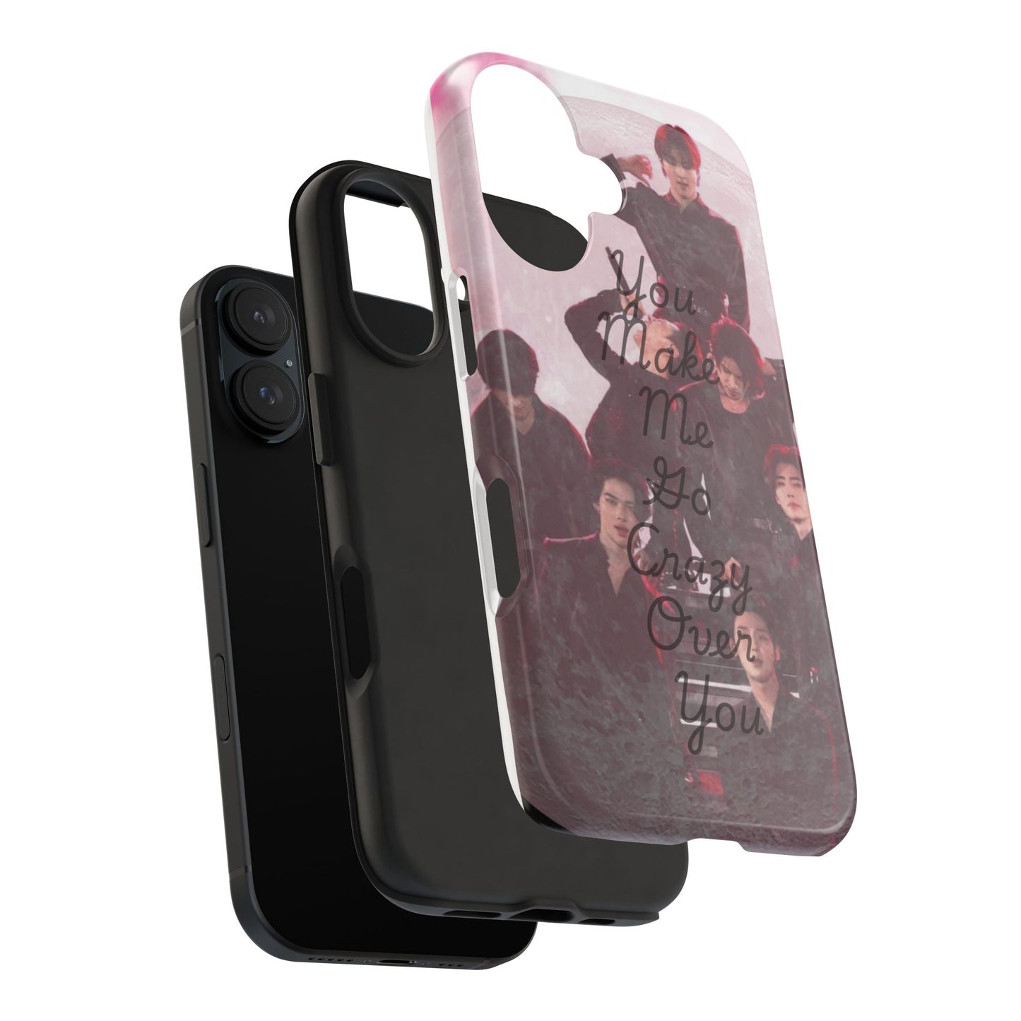 Enhypen Stylish Phone Case - You Make Me Go Crazy Over You, Durable Protection, Trendy Accessory, Gift for Friends