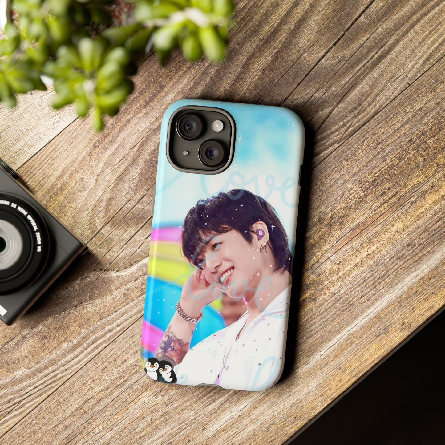 Jungkook Phone Case - Love Rainbow Kpop Design