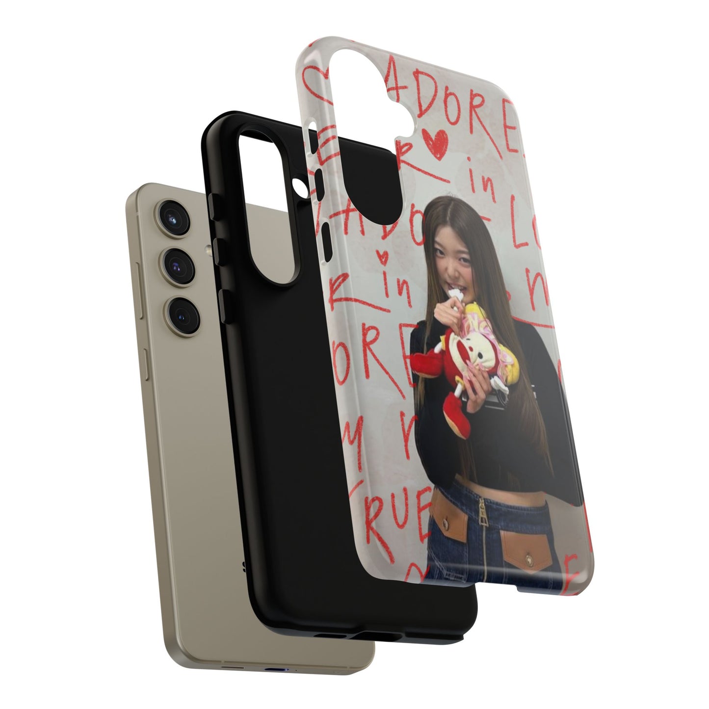 Yoonchae Phone Case — Adore Graffiti Heart Background