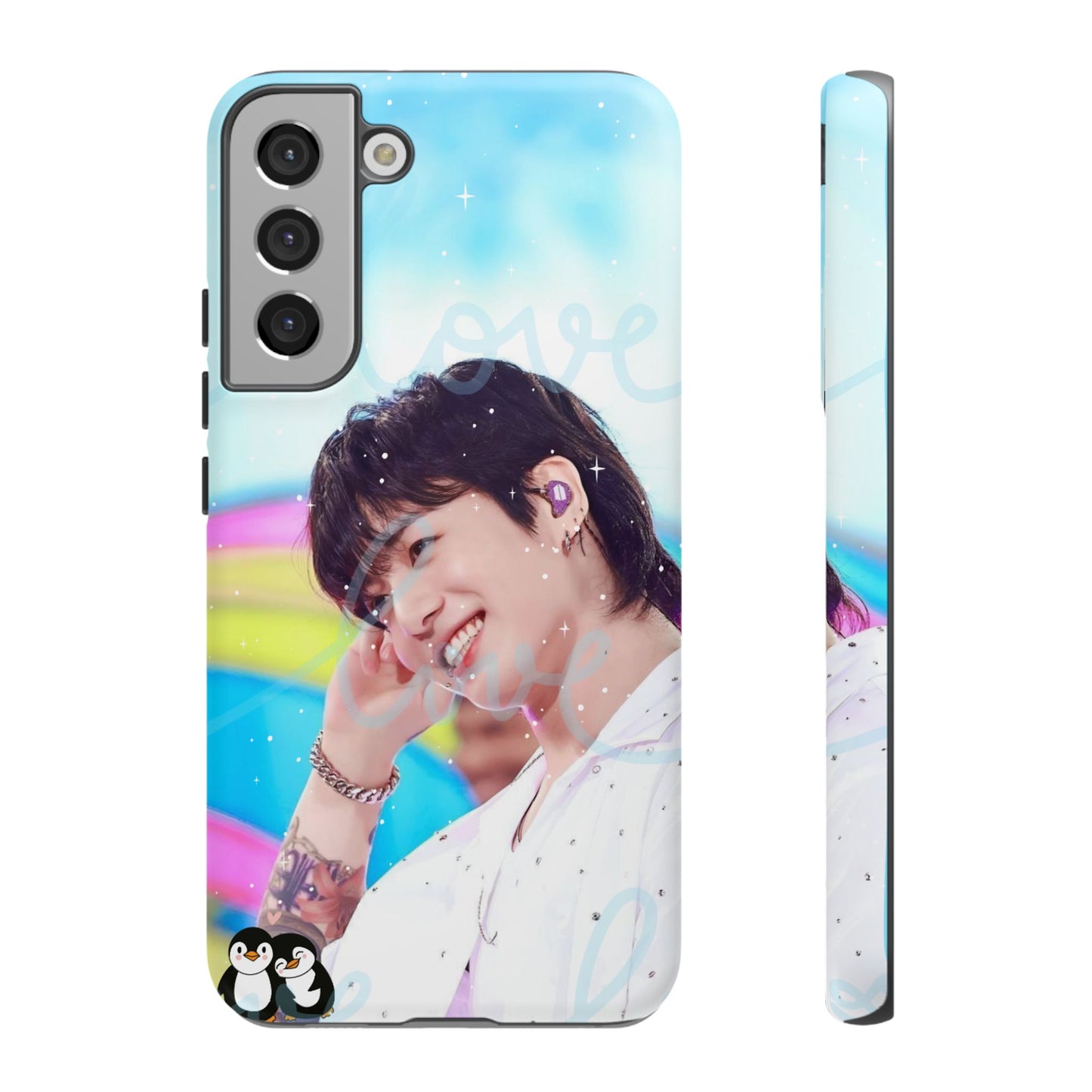 Jungkook Phone Case - Love Rainbow Kpop Design