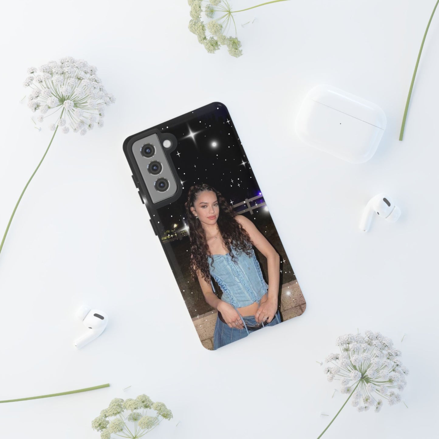 Daniela Phone Case — Glam Night Photo Sparkle Design