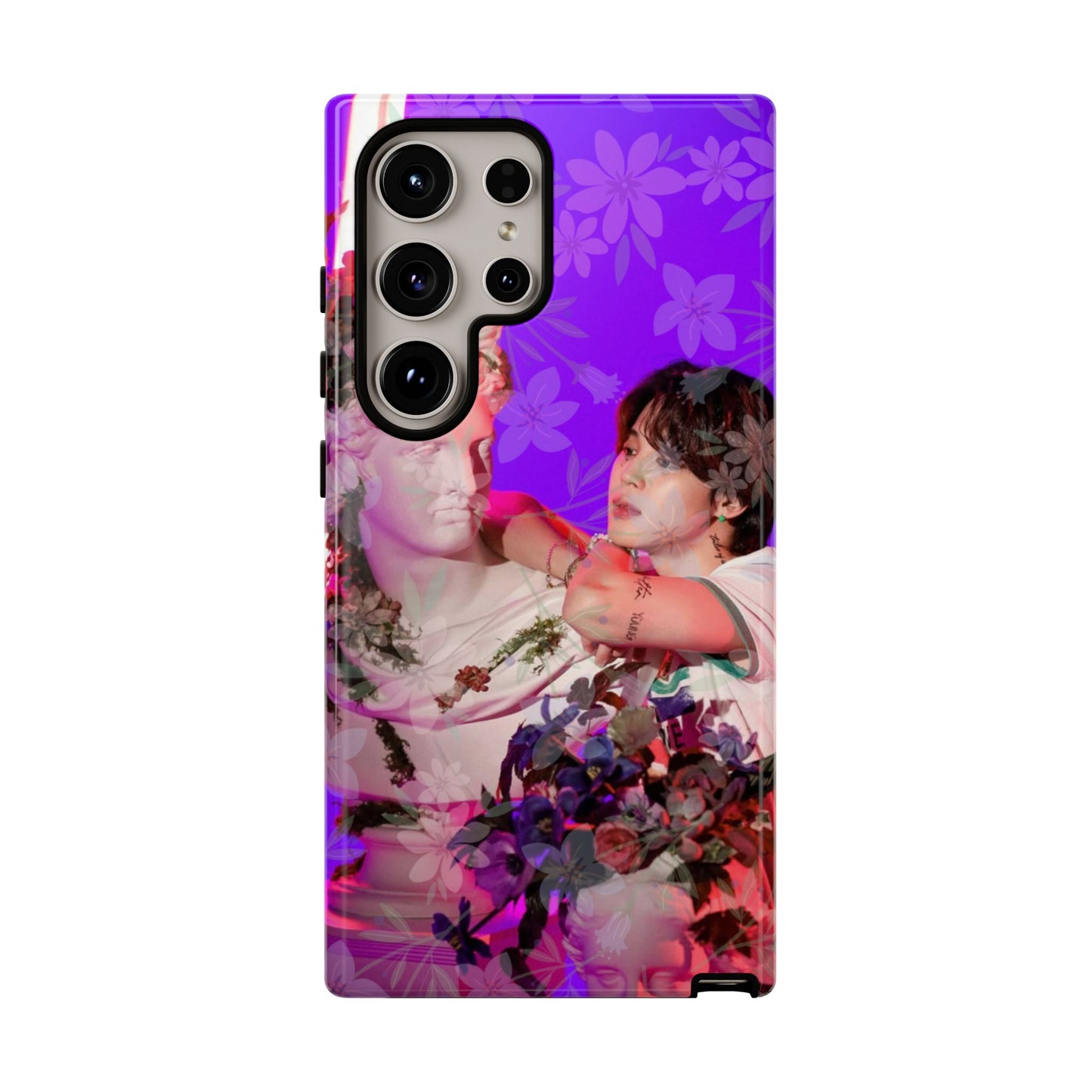 Park Jimin Phone Case — Retro Floral Phone Cover