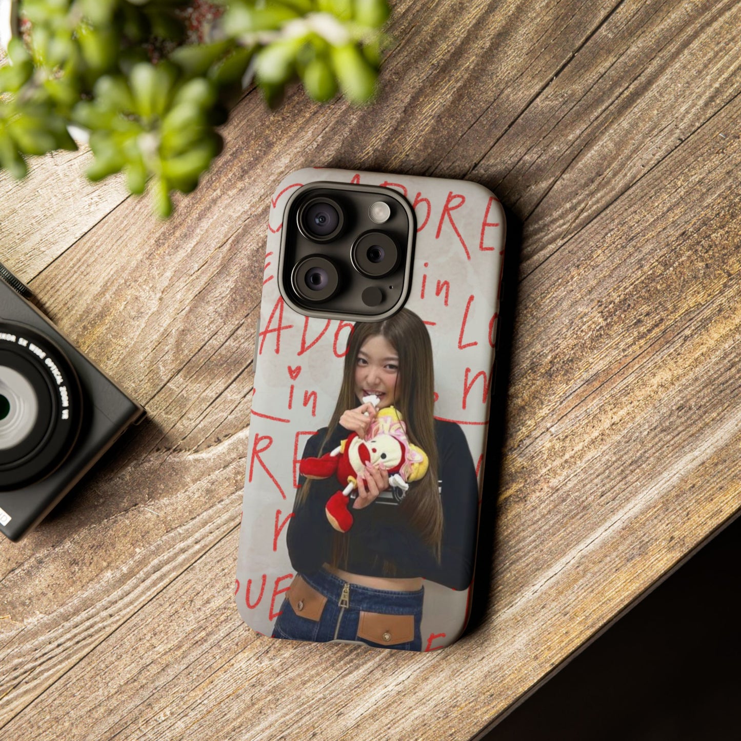 Yoonchae Phone Case — Adore Graffiti Heart Background