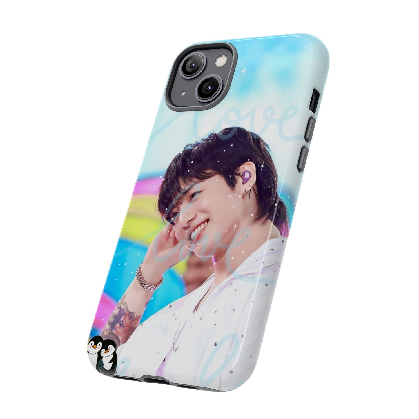 Jungkook Phone Case - Love Rainbow Kpop Design