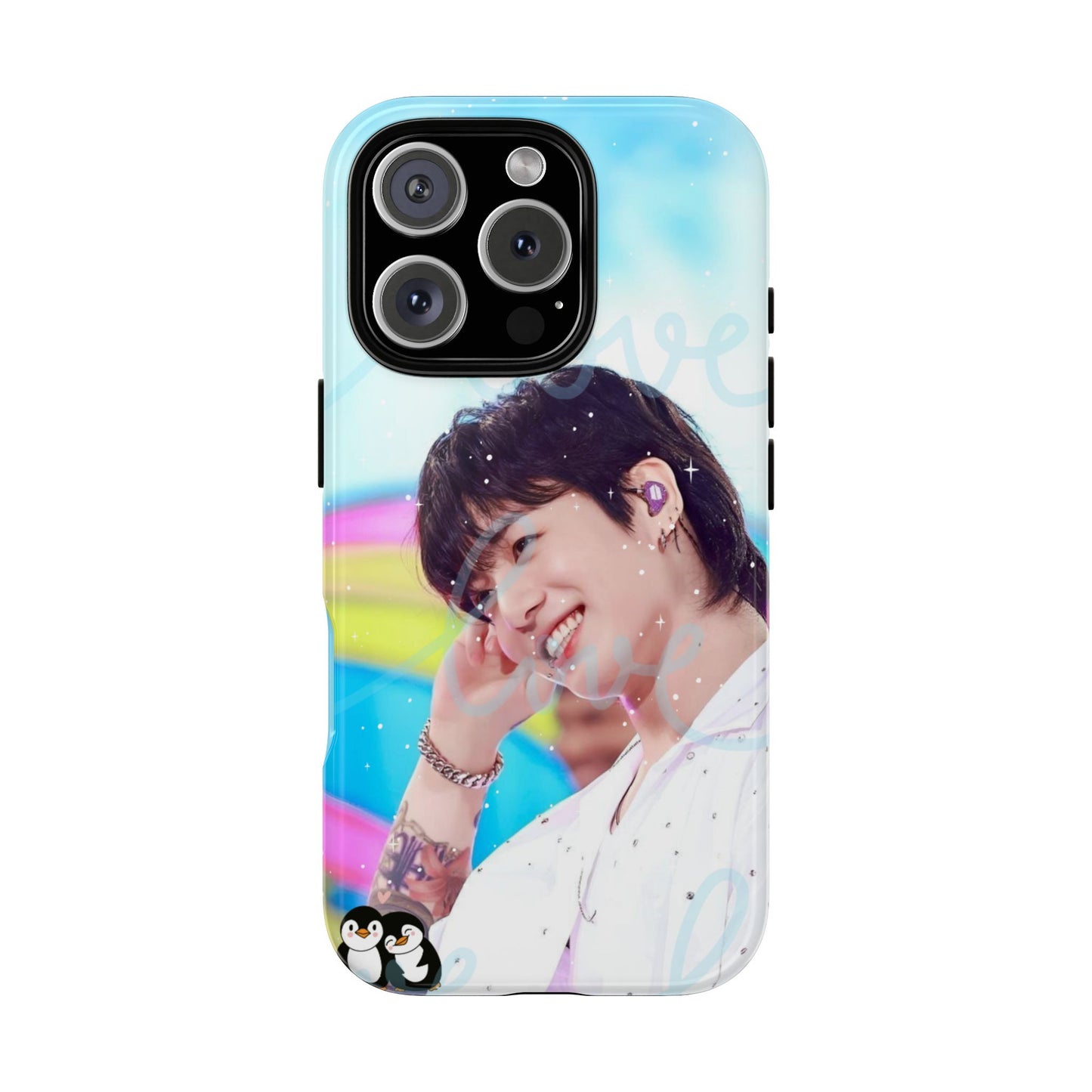 Jungkook Phone Case - Love Rainbow Kpop Design