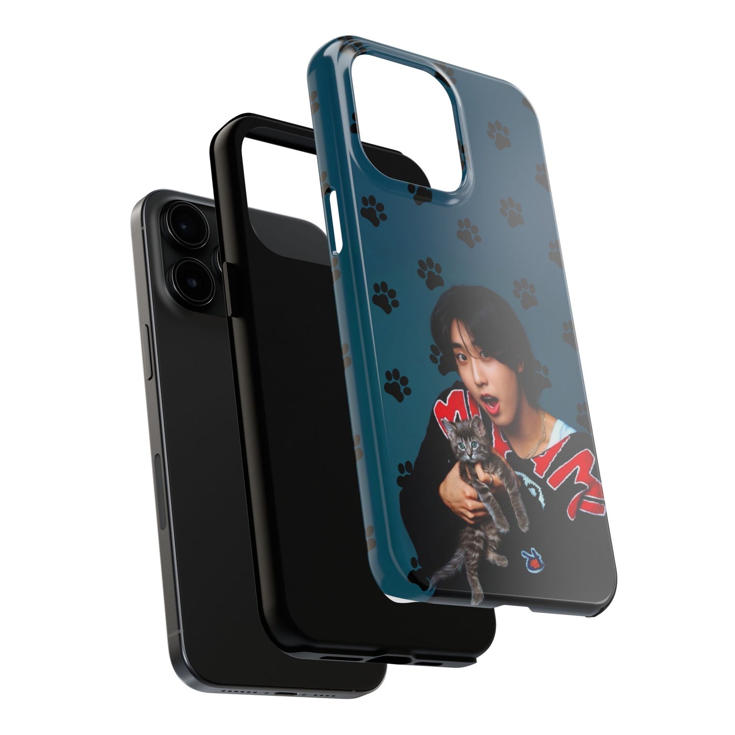 Han Jisung Paw Pattern Tough Phone Case — Photo Graphic Design