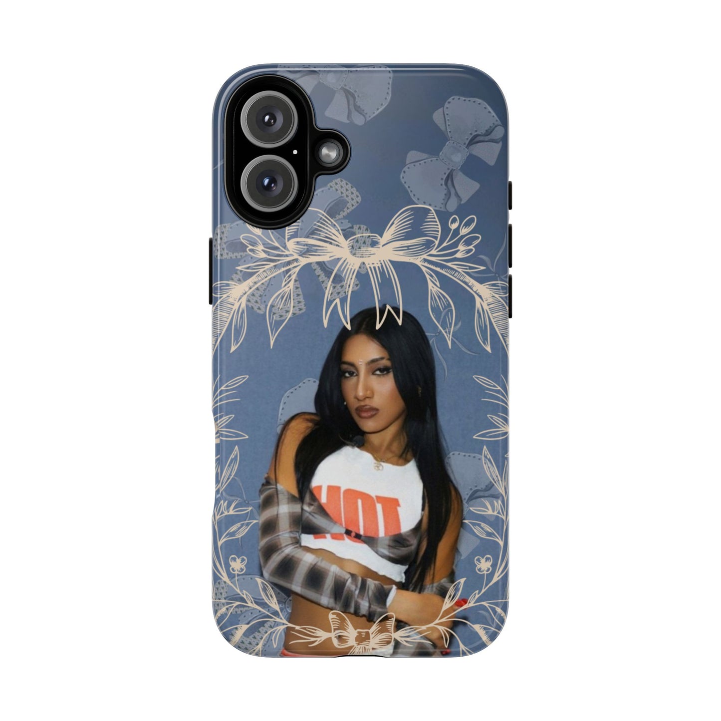 Lara Tough Phone Case — Protective Slim Case with Bow Wreath Design