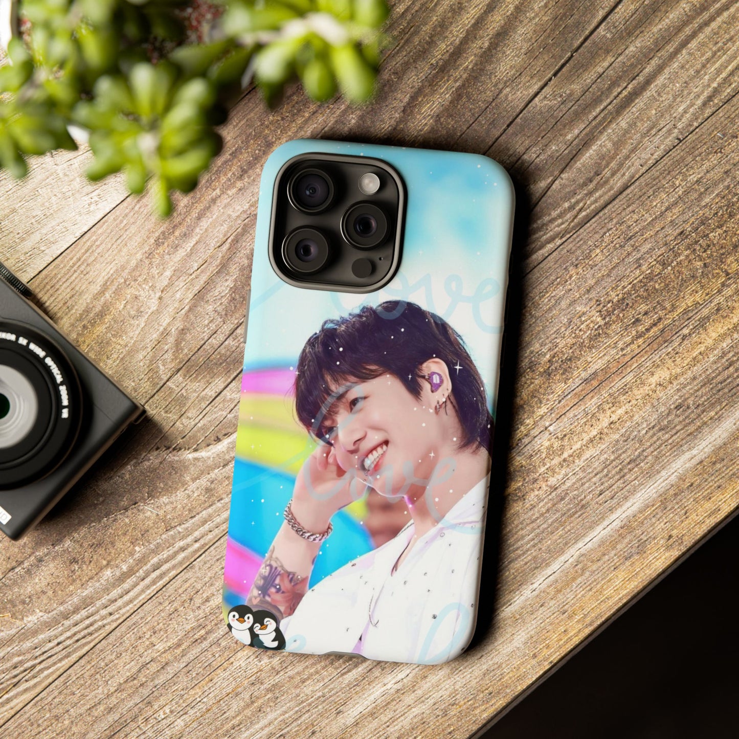 Jungkook Phone Case - Love Rainbow Kpop Design