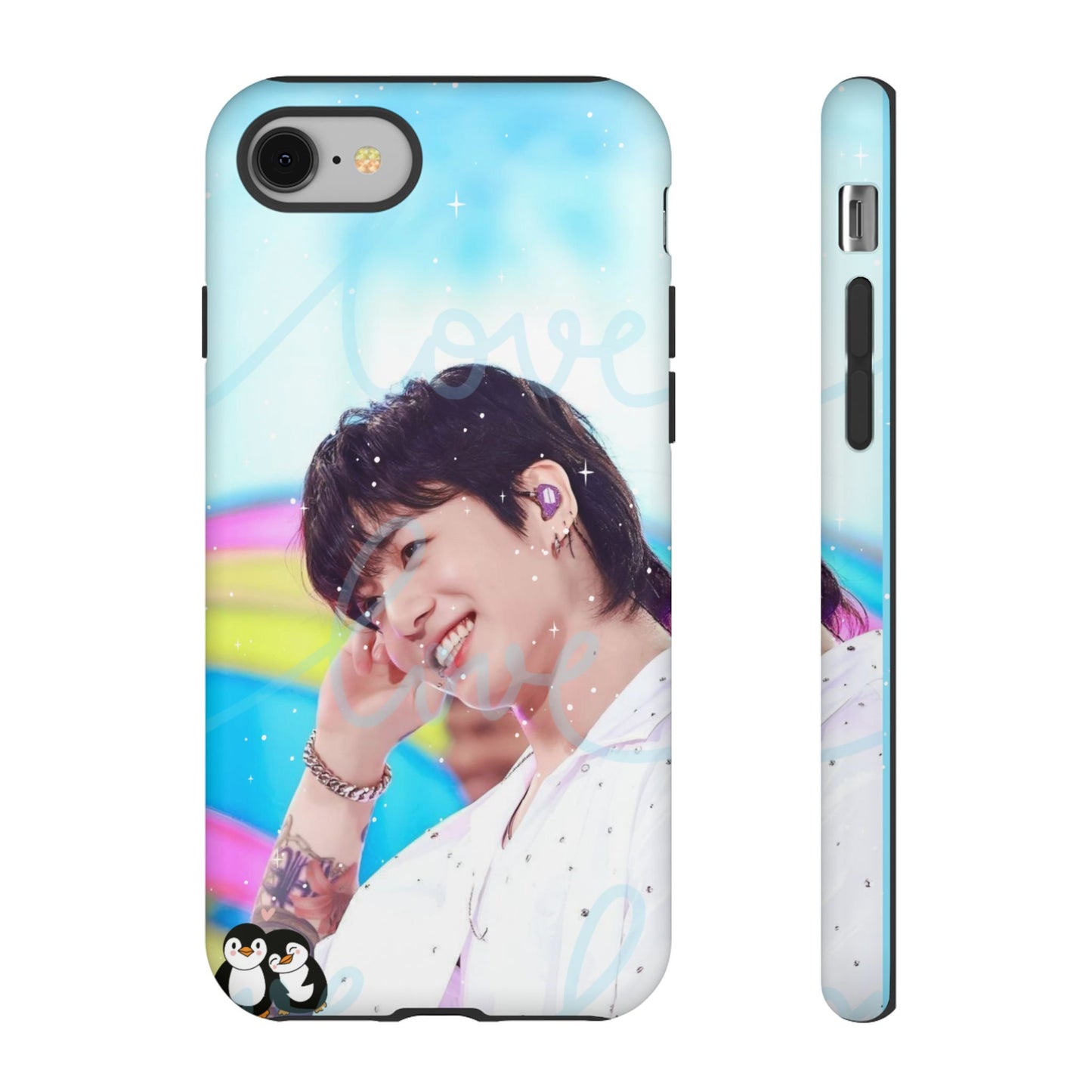 Jungkook Phone Case - Love Rainbow Kpop Design