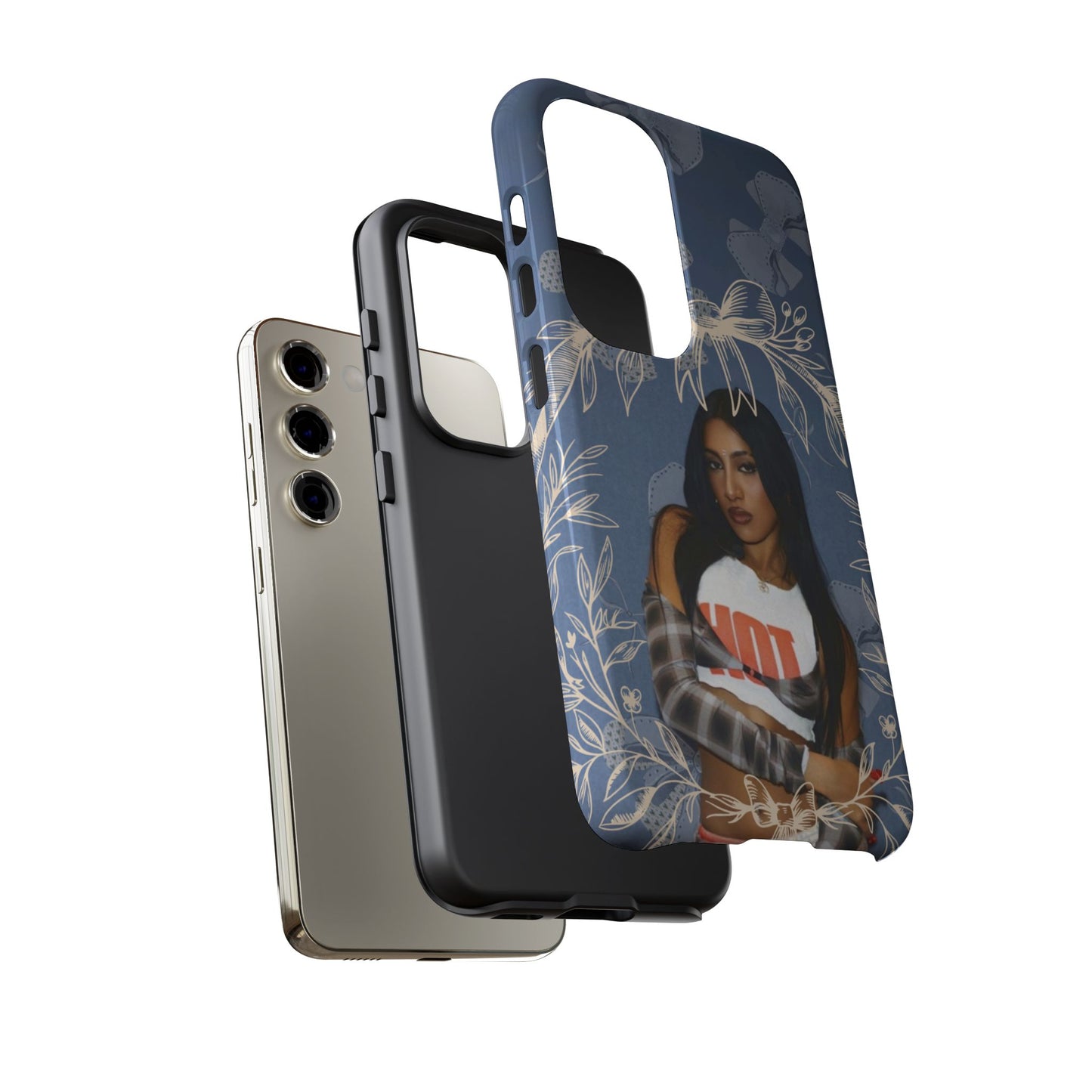Lara Tough Phone Case — Protective Slim Case with Bow Wreath Design