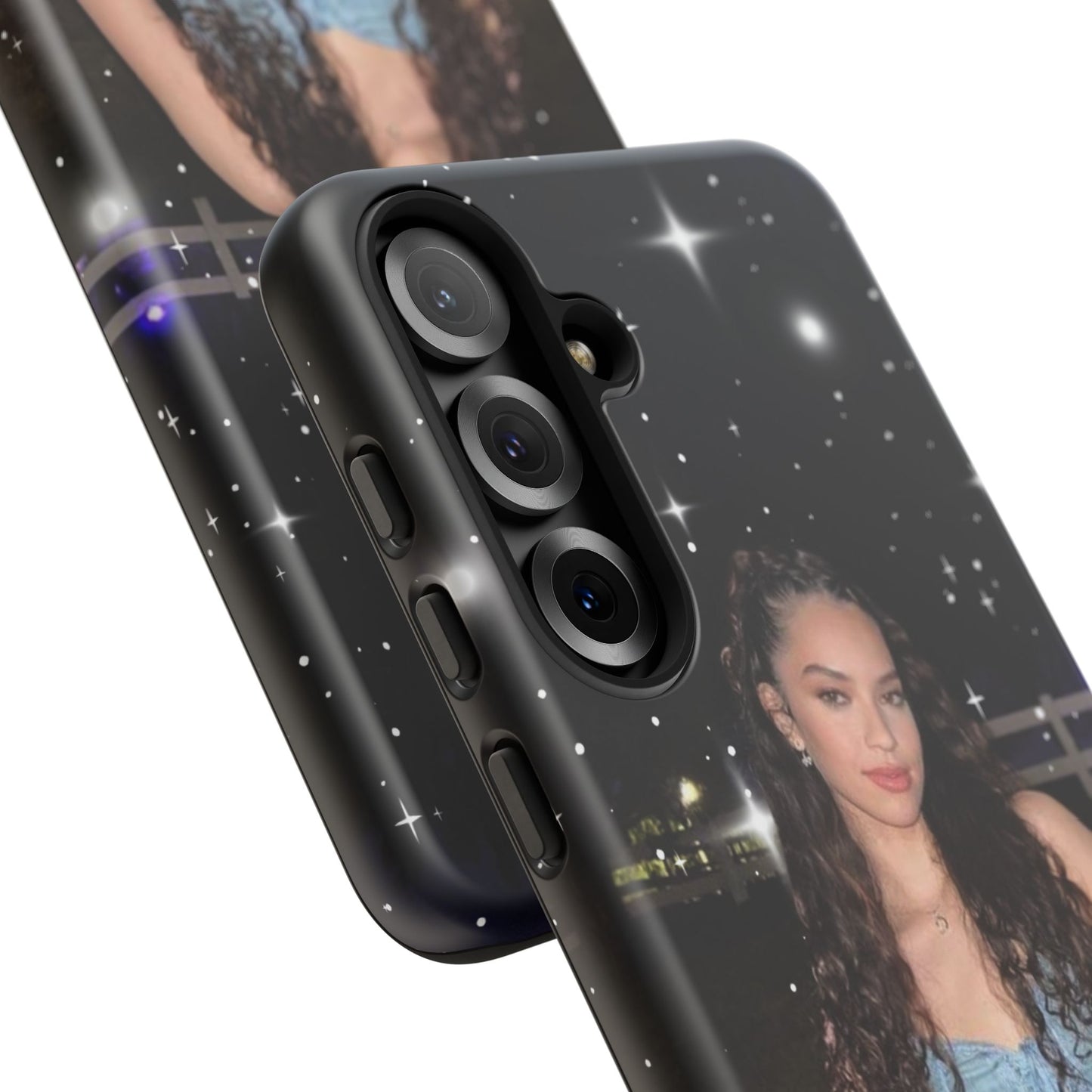 Daniela Phone Case — Glam Night Photo Sparkle Design
