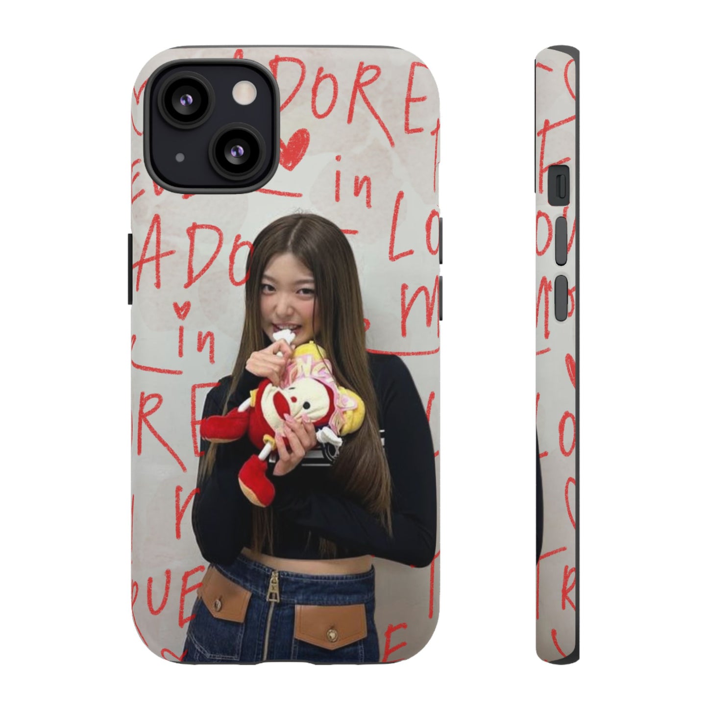 Yoonchae Phone Case — Adore Graffiti Heart Background