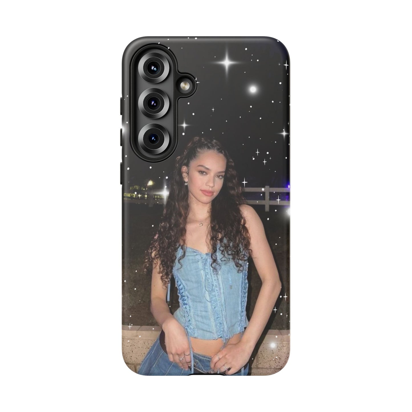 Daniela Phone Case — Glam Night Photo Sparkle Design
