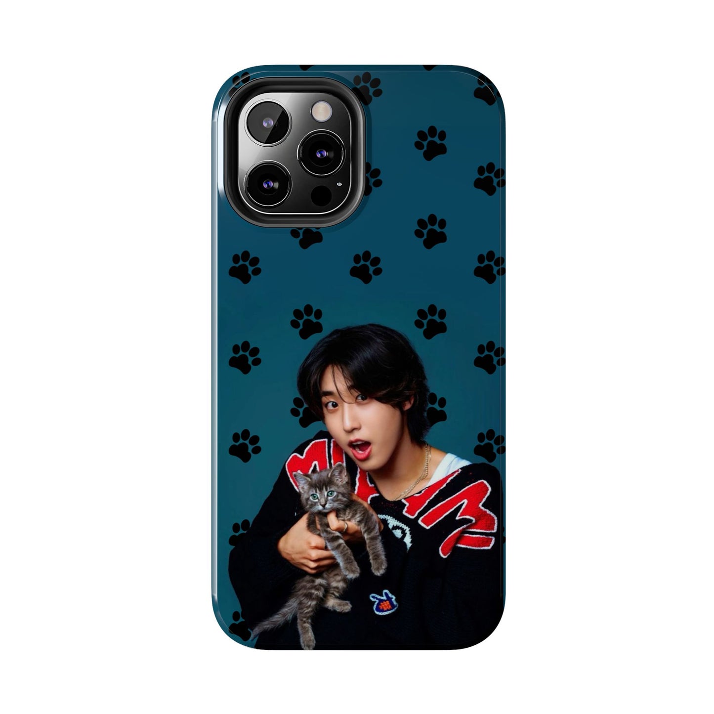 Han Jisung Paw Pattern Tough Phone Case — Photo Graphic Design
