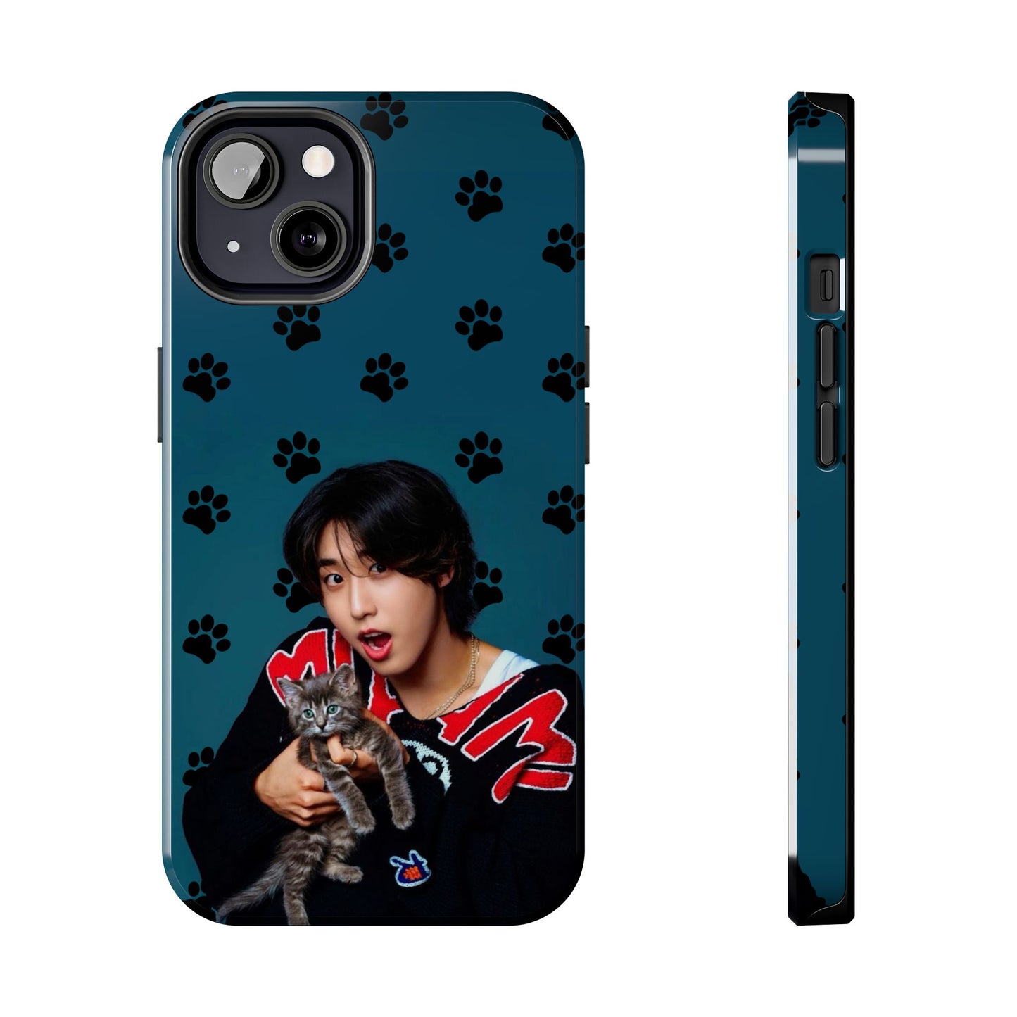 Han Jisung Paw Pattern Tough Phone Case — Photo Graphic Design