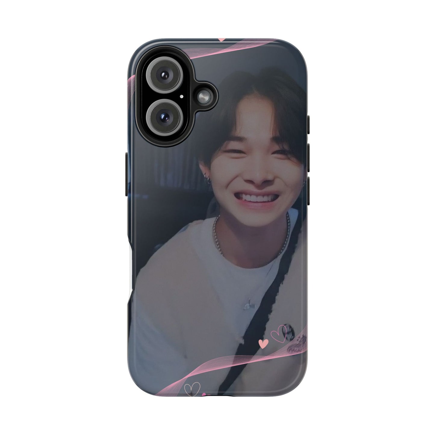 Customizable Phone Case, Cute Phone Cover, Gifts for Teens, Personalized Accessories, Trendy Phone Protection, Heart Design