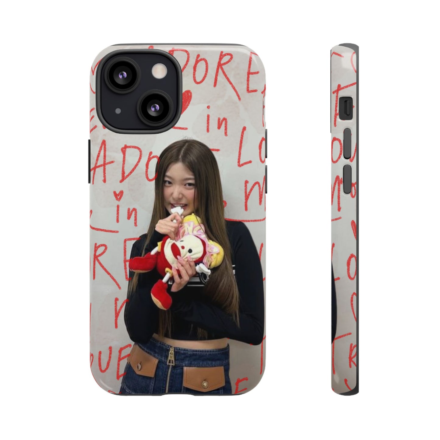 Yoonchae Phone Case — Adore Graffiti Heart Background