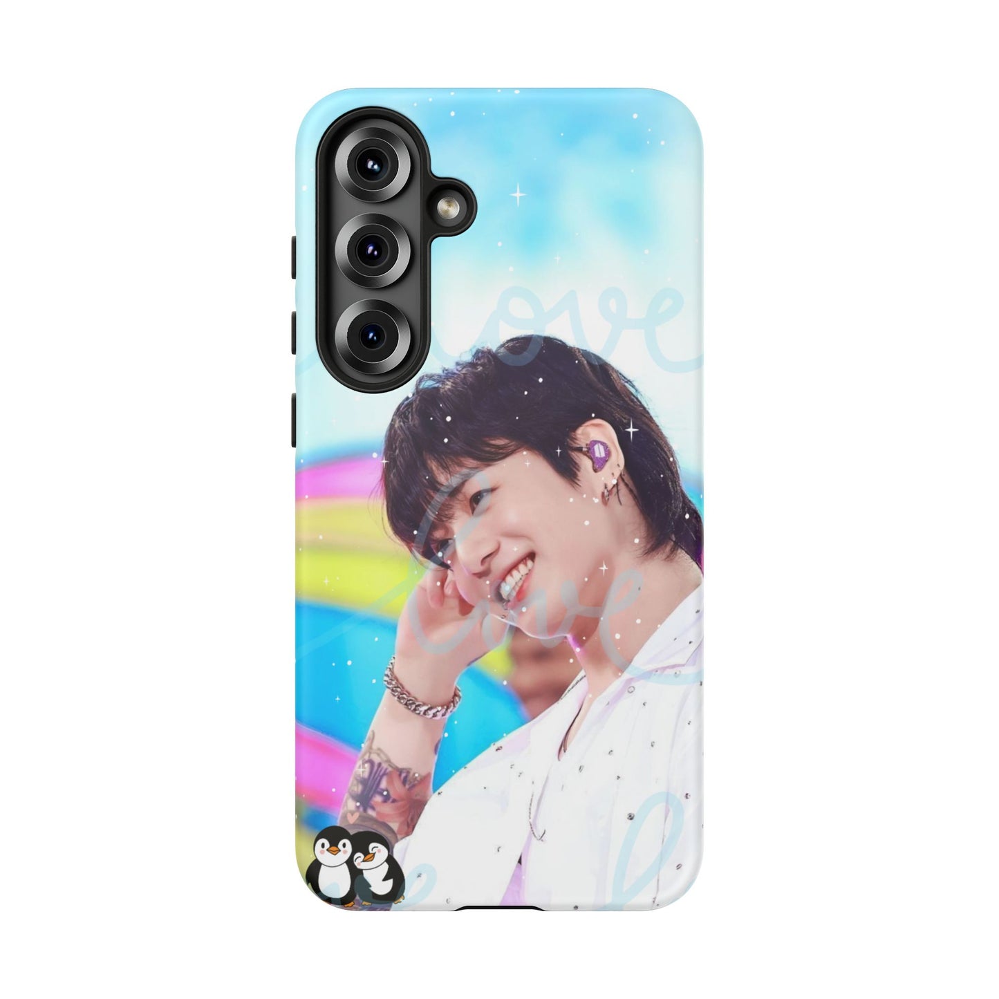Jungkook Phone Case - Love Rainbow Kpop Design