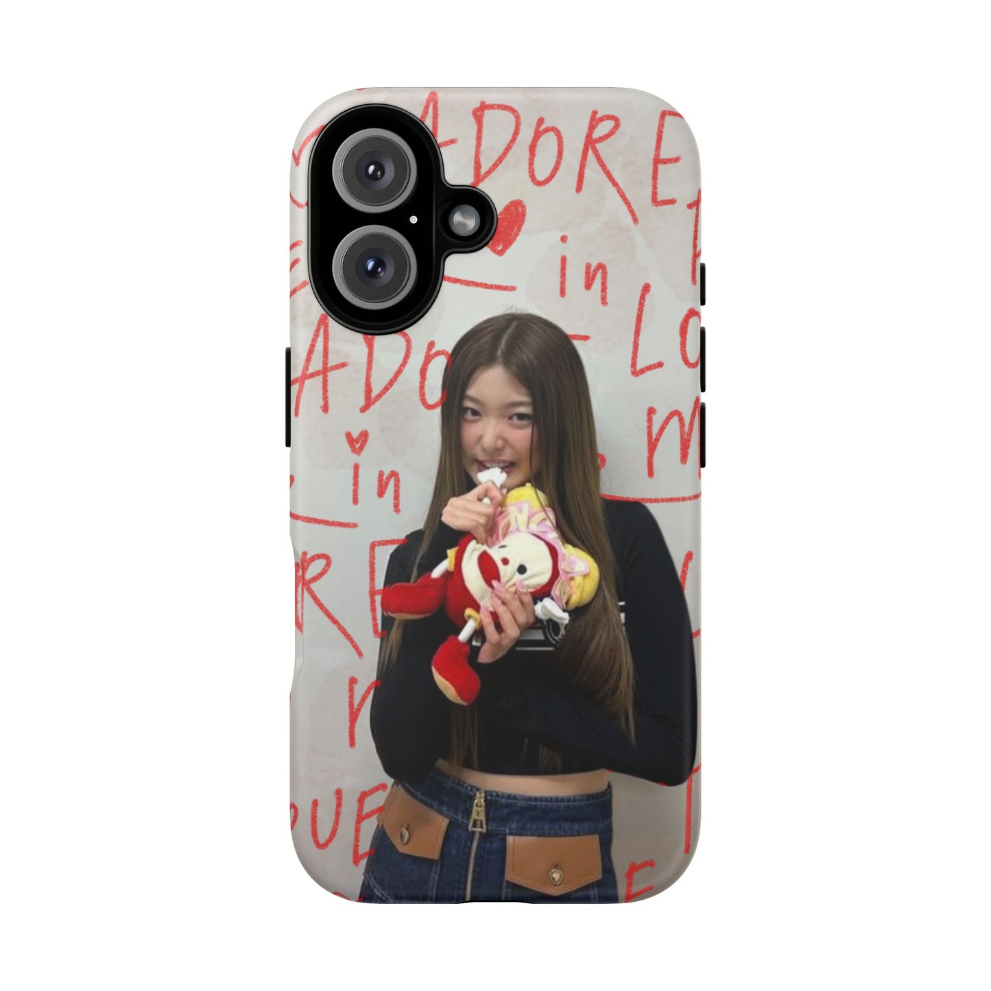 Yoonchae Phone Case — Adore Graffiti Heart Background
