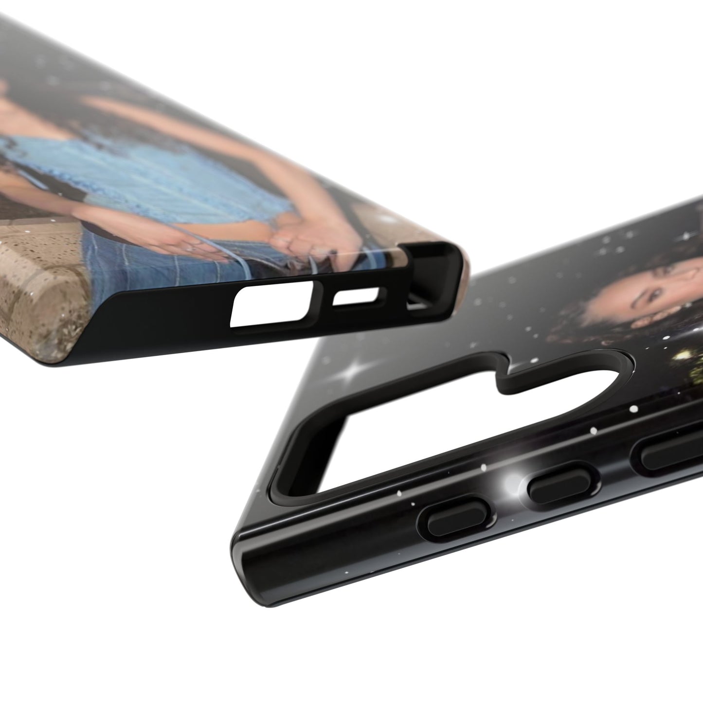 Daniela Phone Case — Glam Night Photo Sparkle Design