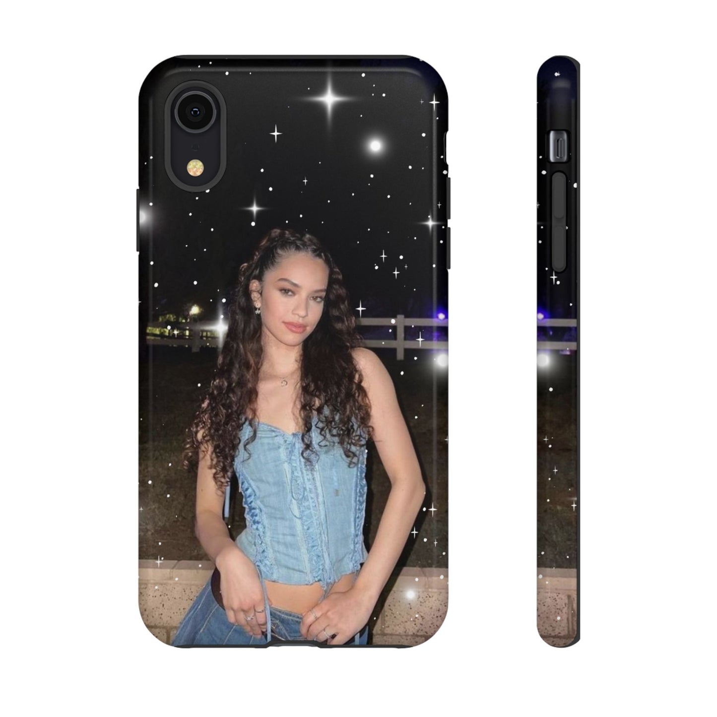 Daniela Phone Case — Glam Night Photo Sparkle Design