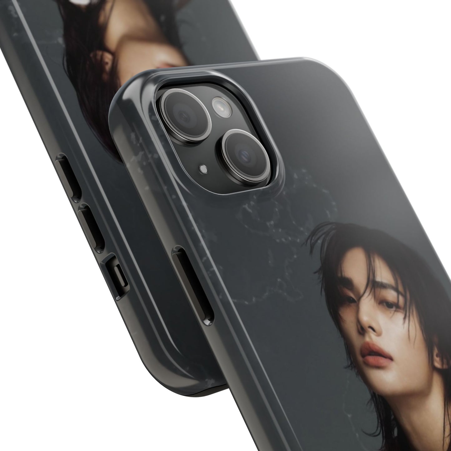 Hyunjin Tough Phone Case — Moody Portrait Slim Protective Case