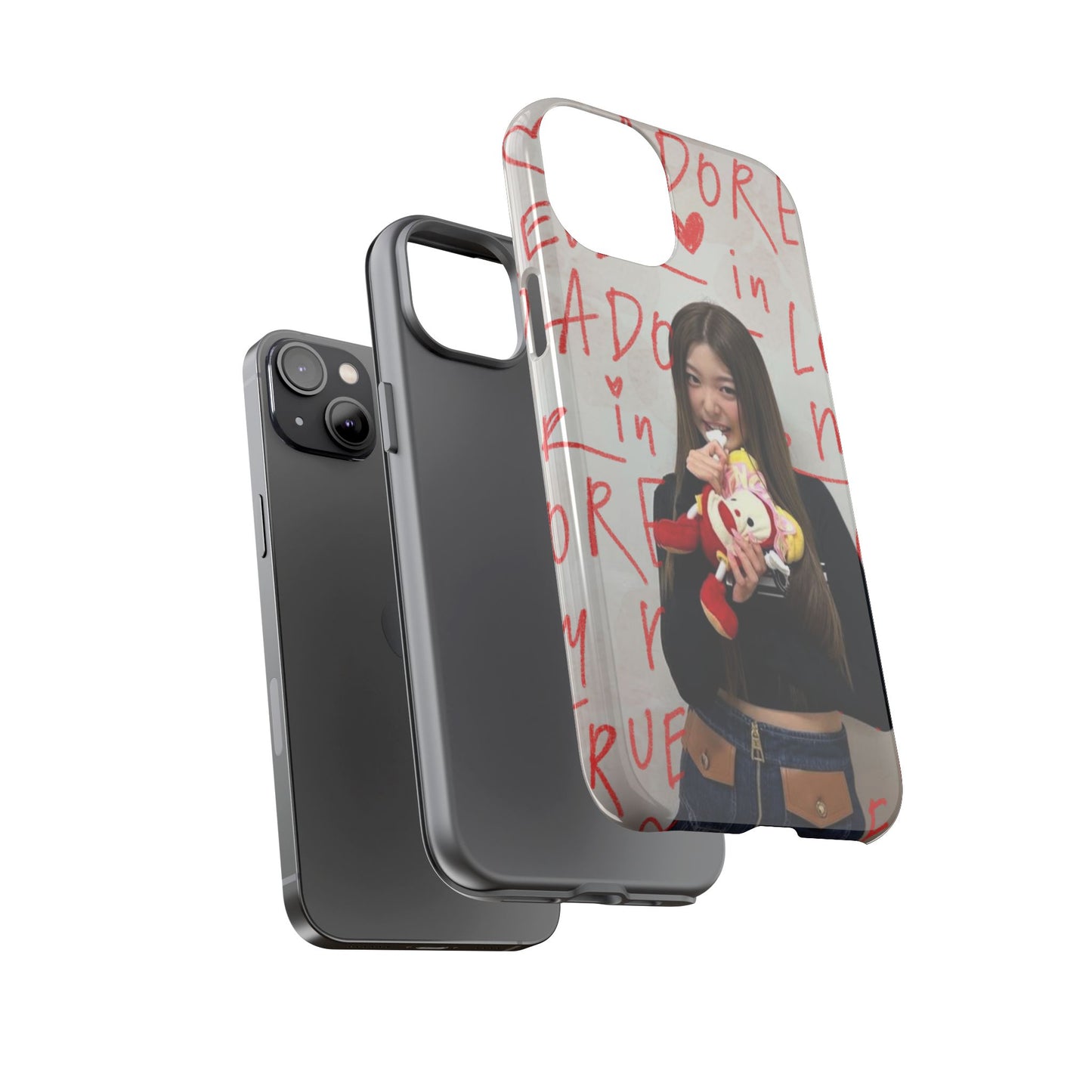 Yoonchae Phone Case — Adore Graffiti Heart Background