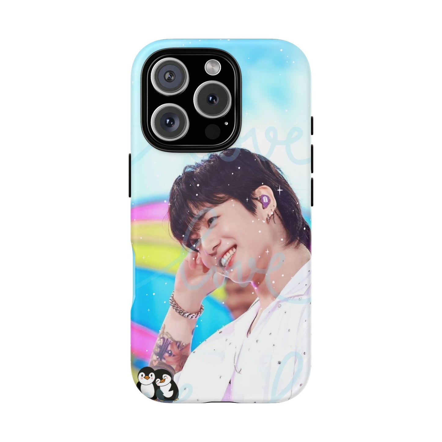Jungkook Phone Case - Love Rainbow Kpop Design
