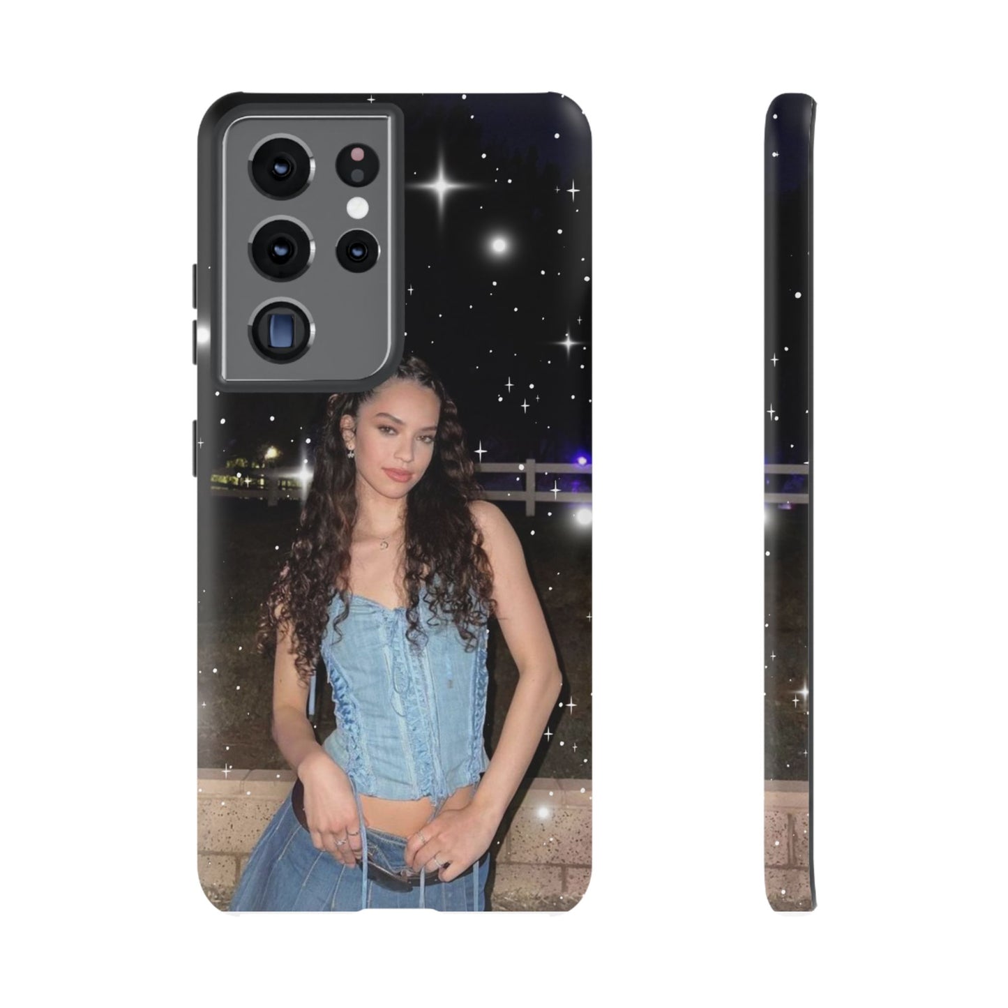 Daniela Phone Case — Glam Night Photo Sparkle Design