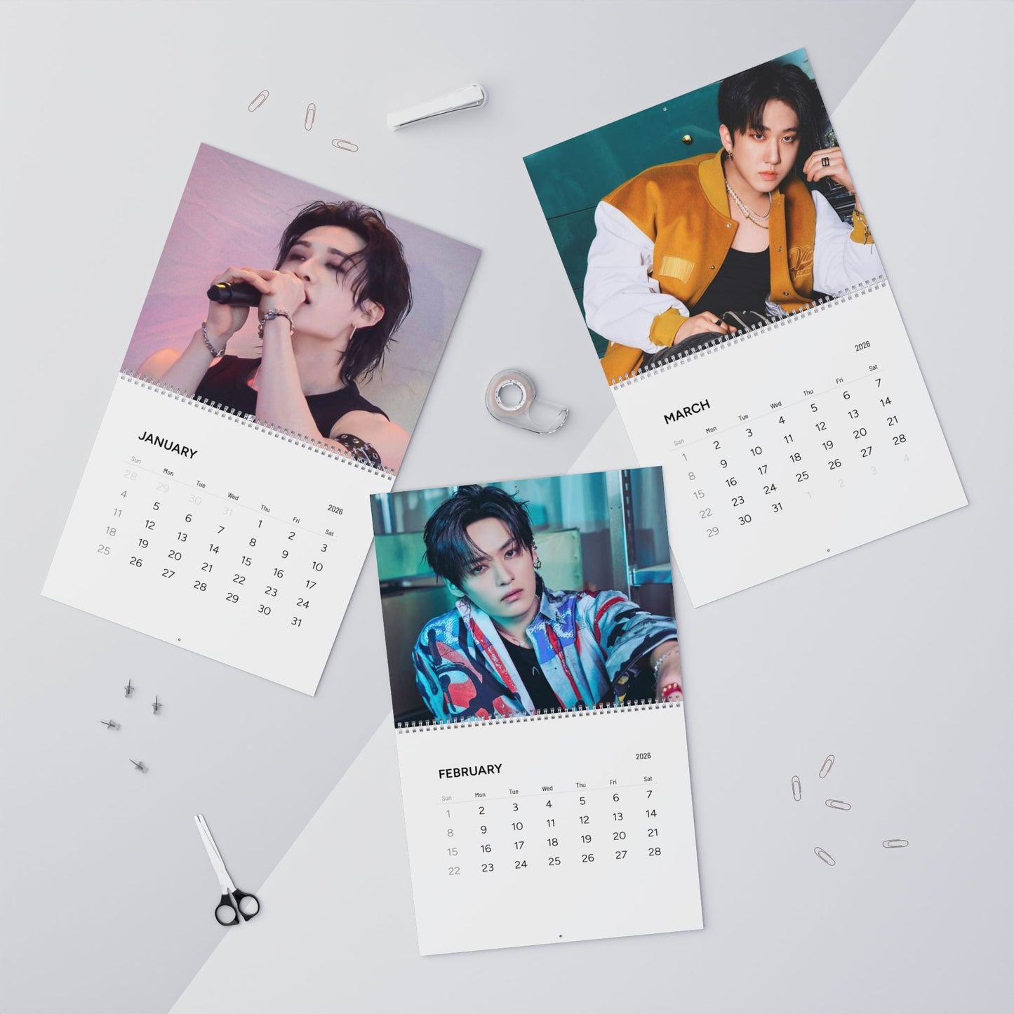 Stray Kids Wall Calendar 2026 – Monthly Photo Poster Calendar