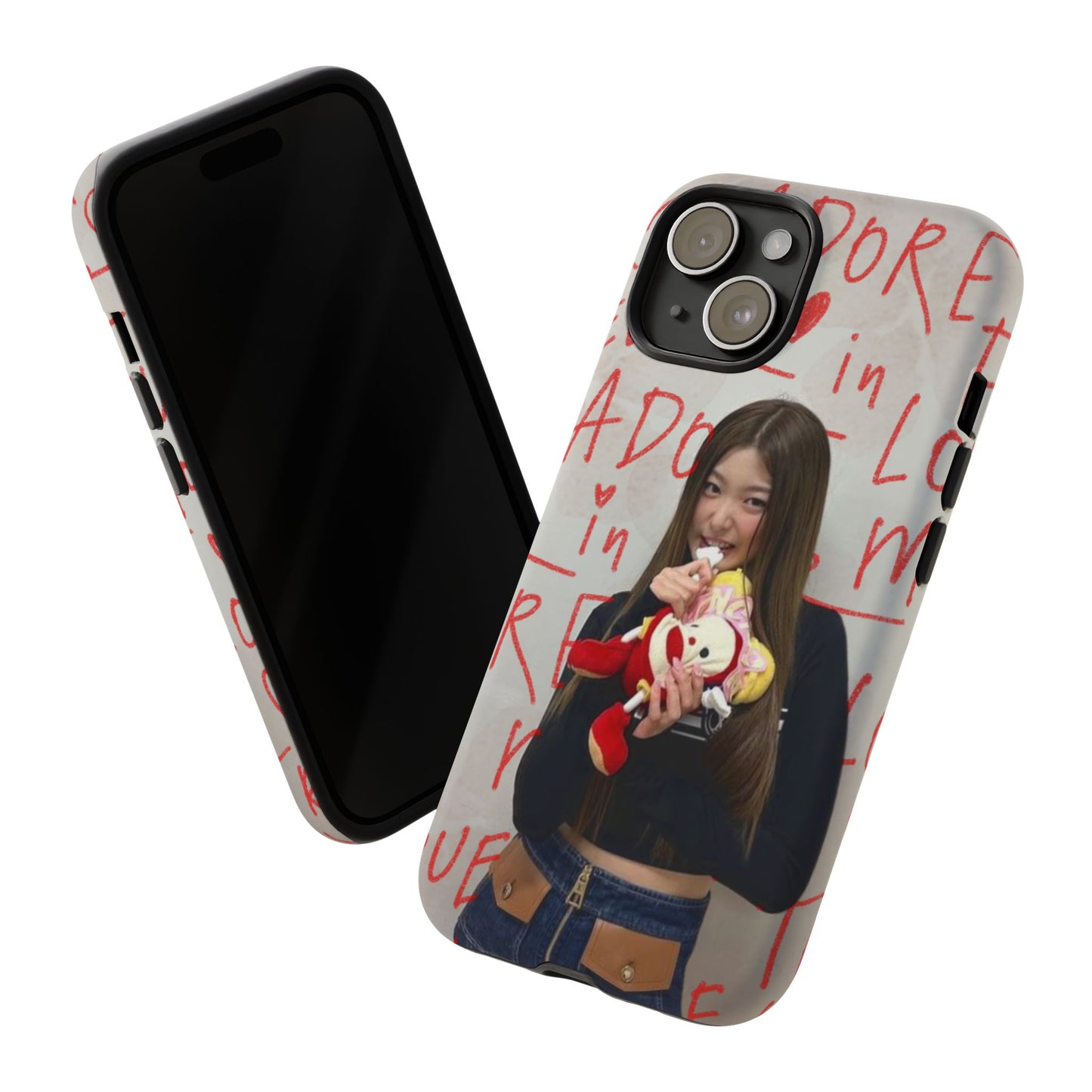 Yoonchae Phone Case — Adore Graffiti Heart Background