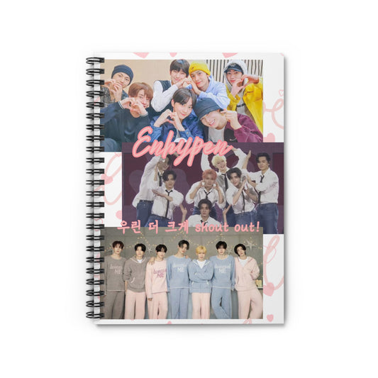 Enhypen Spiral Notebook — K-Pop Fan Journal (Ruled)