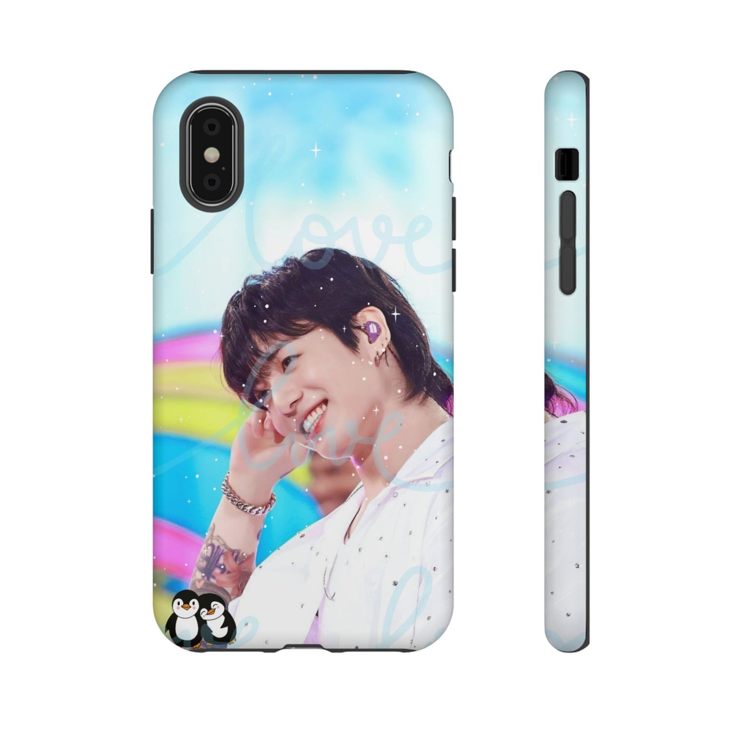 Jungkook Phone Case - Love Rainbow Kpop Design