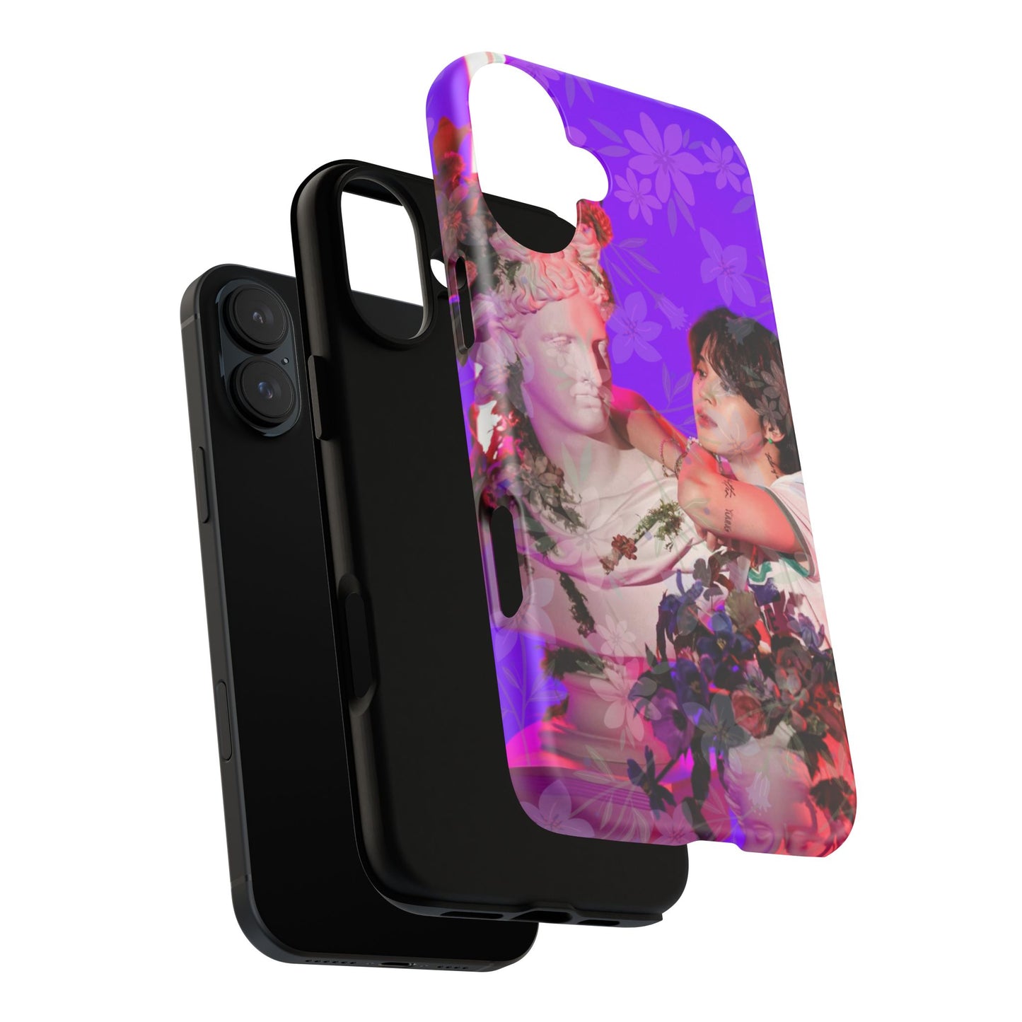 Park Jimin Phone Case — Retro Floral Phone Cover