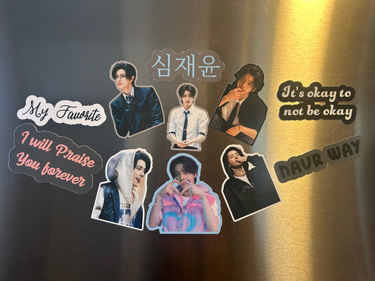 Enhypen Bias Magnet Pac Set - Handmade Decor with 6 Unique Bias Magnets & 4 Extras for Personalized Collection Nature