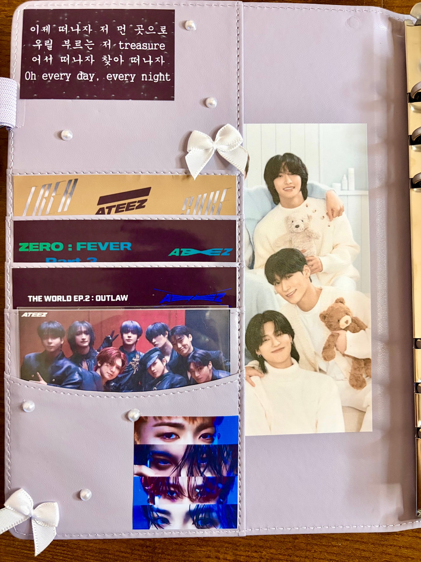 Ateez Photocard Binder