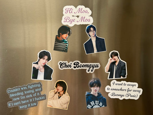TomorrowxTogether Bias Magnet PAC Set - Handmade Decor with 6 Unique Bias Magnets & 4 Extras for Personalized Collection Nature