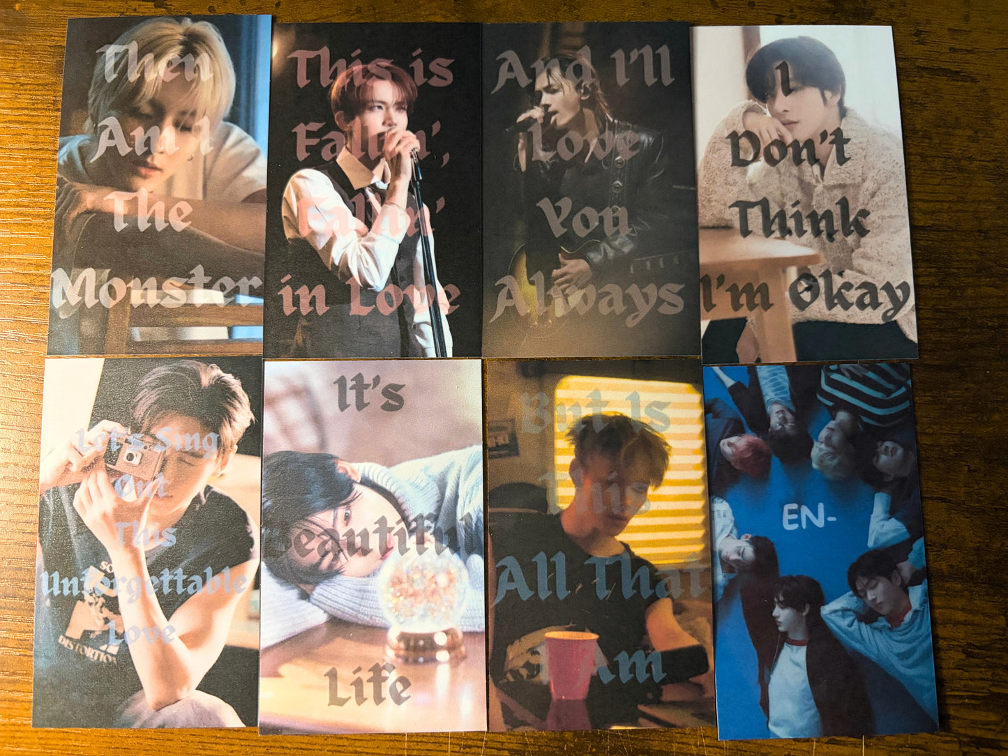 OT7 Solo Cover Photocards